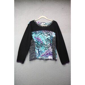 Orientique Naturally Australian Long Sleeve Top-Artsy-Size XL